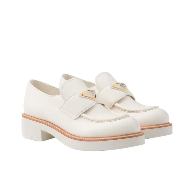 PRADA Loafers 3cm Women's White-2