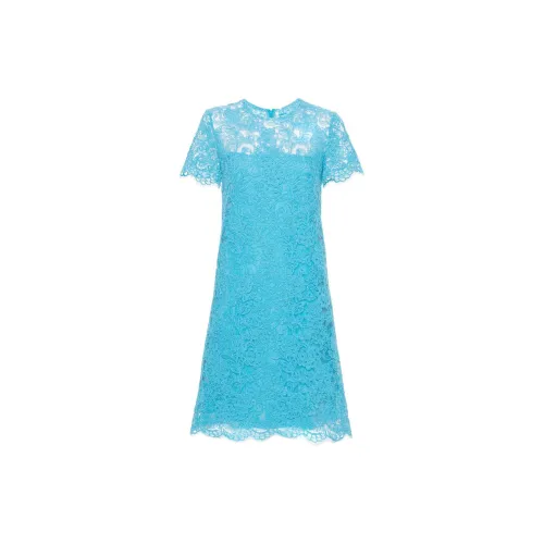 ERMANNO SCERVINO Short-Sleeved Dresses Women's Aqua Blue