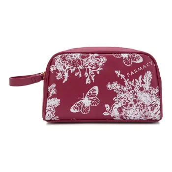 Farmacy Artificial Leather Makeup Bag Large Size Women's Multicolor