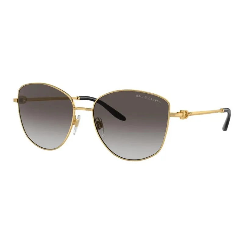 Ralph Lauren Metal Irregular Shape Sunglasses Women's Gold-0
