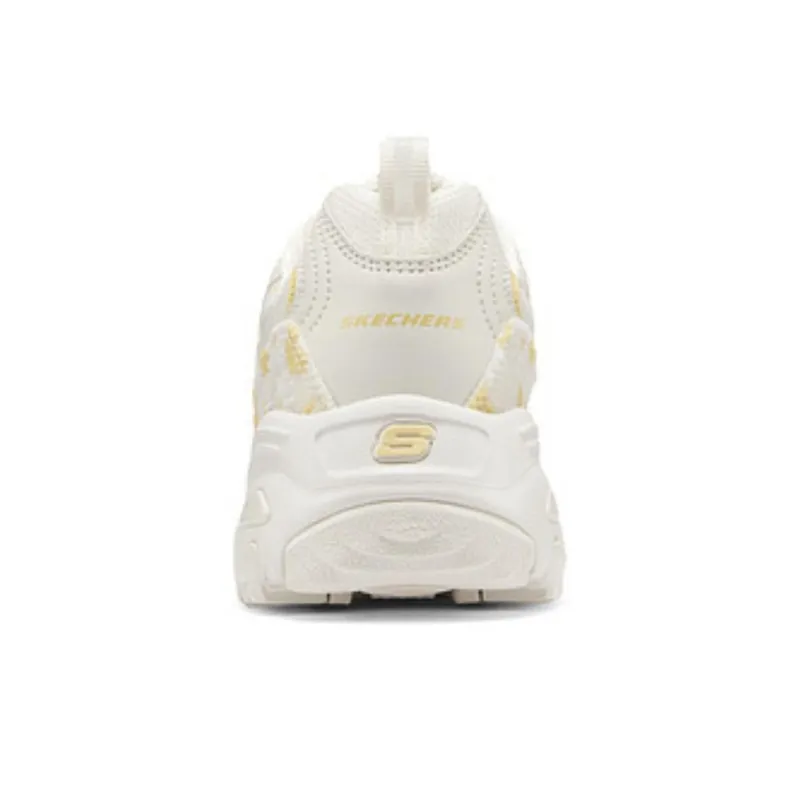 Skechers Flower Sea Bear Cushioning Height Increasing Low-Top Chunky Sneakers Women's Daisy Yellow-3