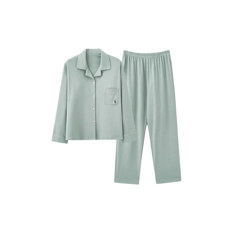 Ordifen Pajama Set Women's Light Green-0