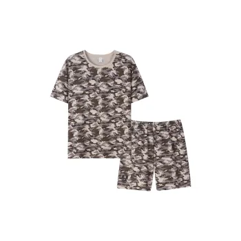 Sha Qian Pajama Set Summer Women's Grass Rattan Color