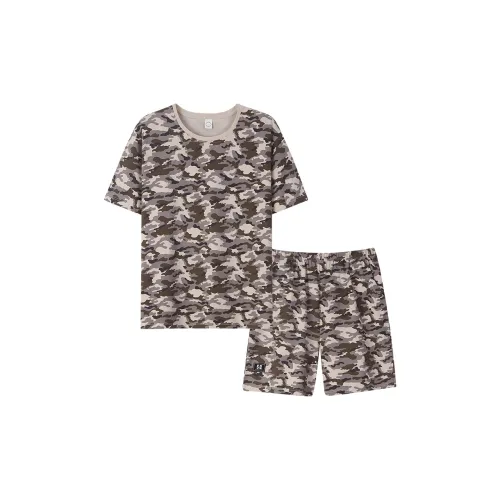 Sha Qian Pajama Set Summer Women's Grass Rattan Color
