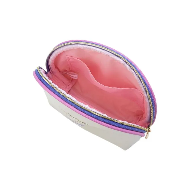 Sanrio Synthetic Leather Dome Bag Clutches Makeup Bags Women's Ecru-2