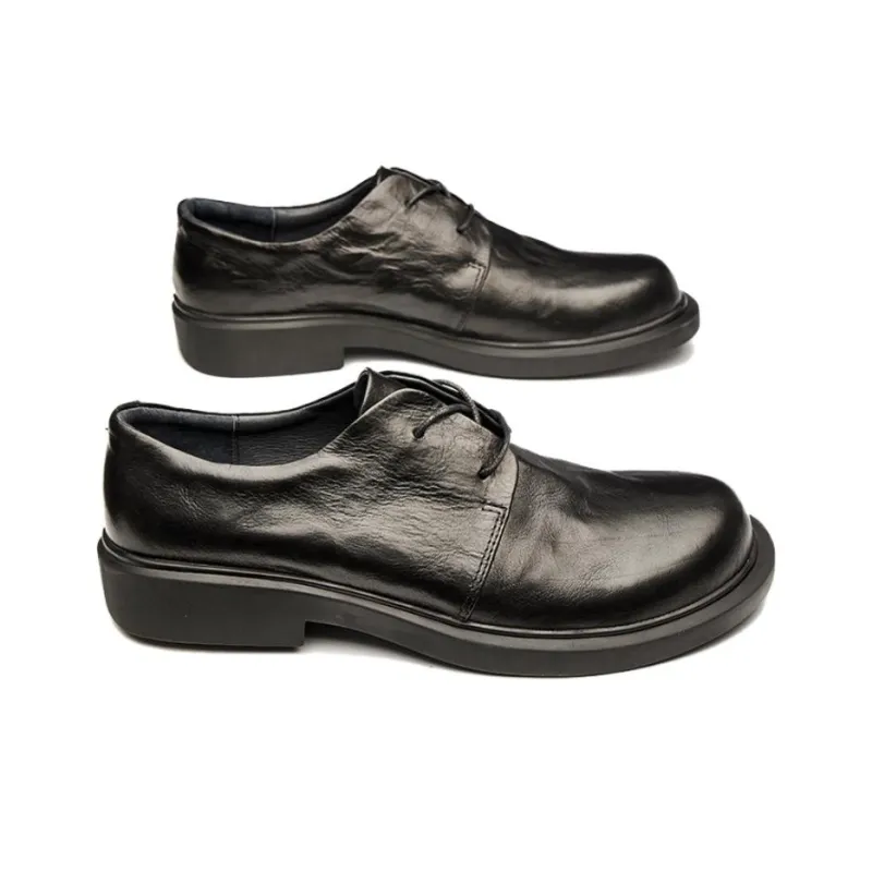 Brounvanm Dress Shoes Men Low Top Coffee/Black-8