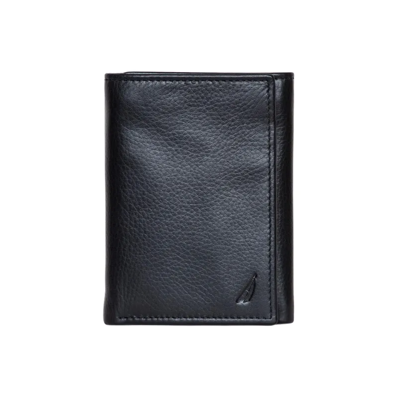 NAUTICA Leather Wallet Men's Black-0