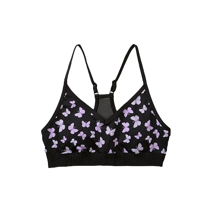 VICTORIA'S SECRET Bra Women's Black Butterfly Print-0