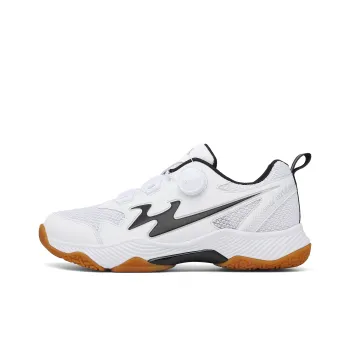 Binary Badminton Shoes Unisex Low Top Umber/White/Black