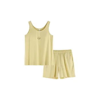 Xuan Liang Pajama Set Women's Cream Yellow