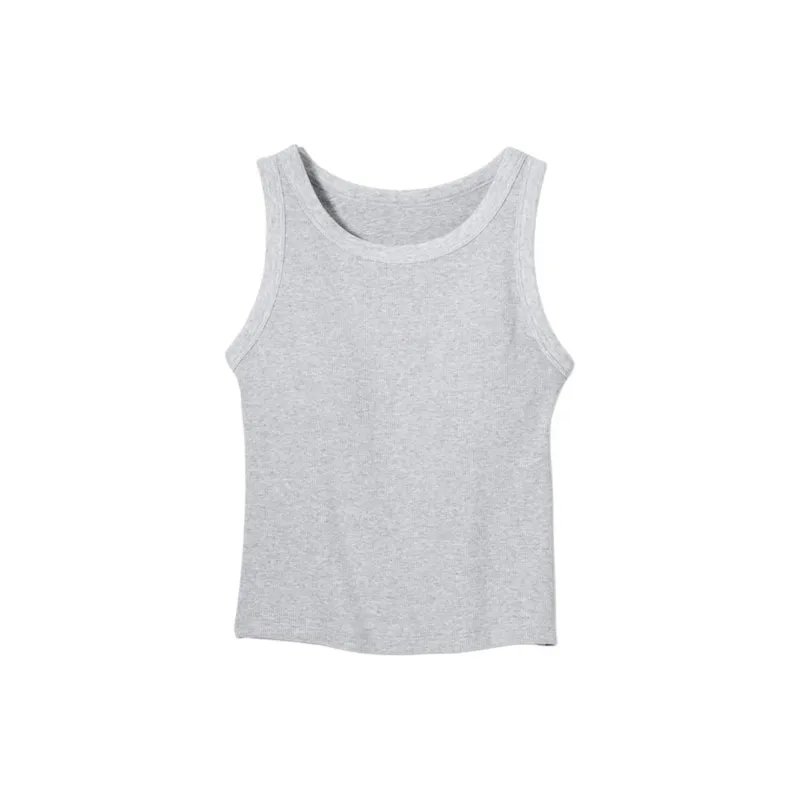 UNIQLO Tank Tops Women's Light Gray-0