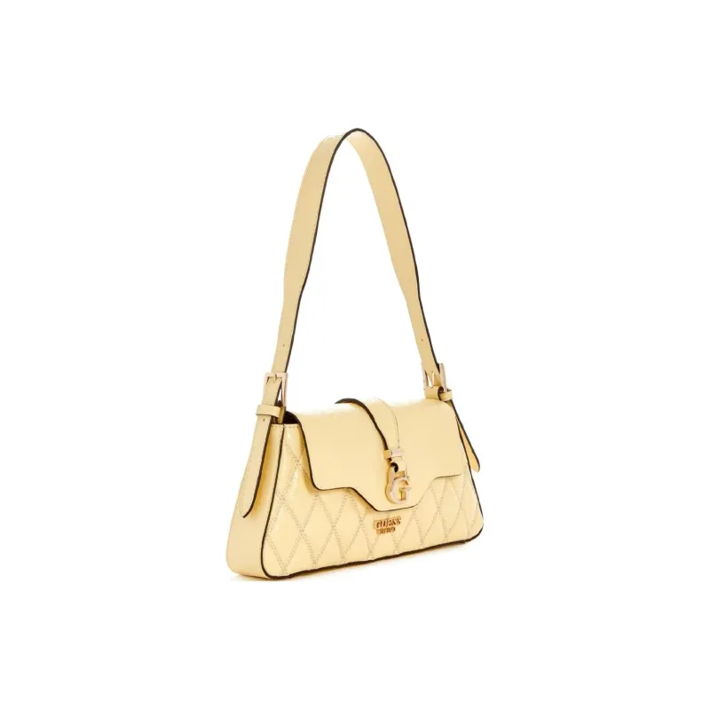 GUESS Artificial Leather Handbag Shoulder Bag Women's Yellow-1