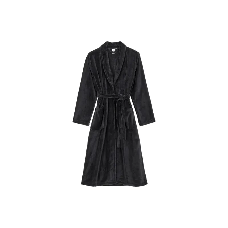 CK/Calvin Klein Pajama Robe Women's Black-0