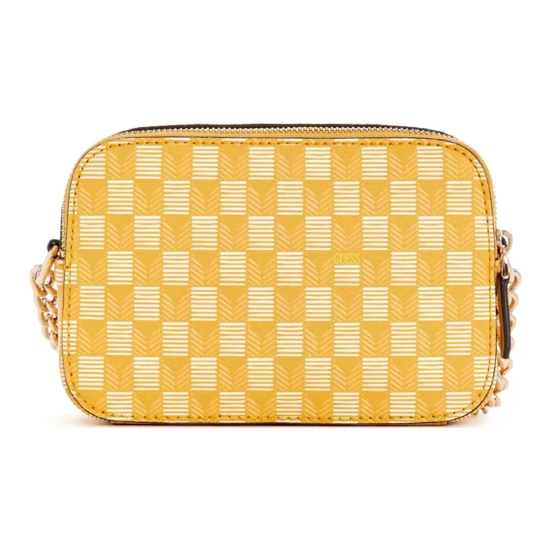 GUESS Artificial Leather Camera Bags Crossbody Bags Women's Yellow-2