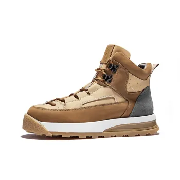Hautton Jeans Anti Slip And Wear Resistant Water Resistant High Top Casual Shoes Men's Brown