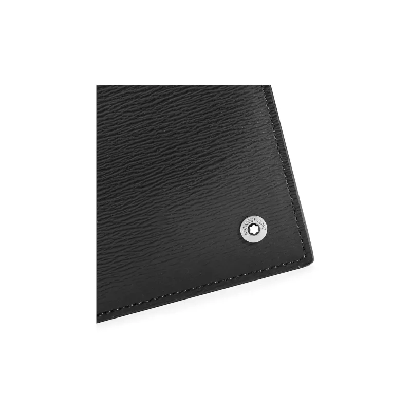 MONTBLANC Meisterstuck Leather Wallet Men's Black-4