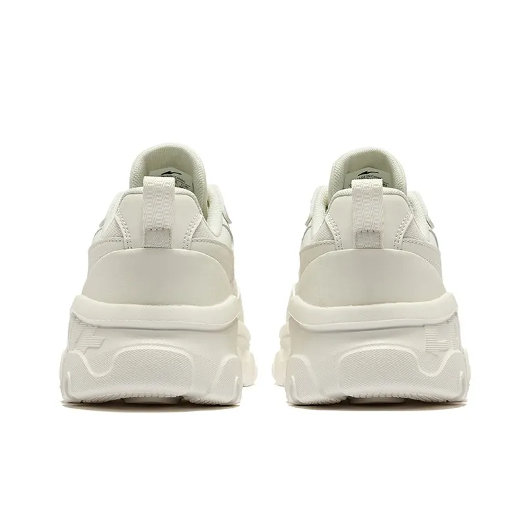 Erke Spirit Rhinoceros Durable Breathable Low Top Casual Shoes Women's Microcrystal White Morning Mist Purple-3