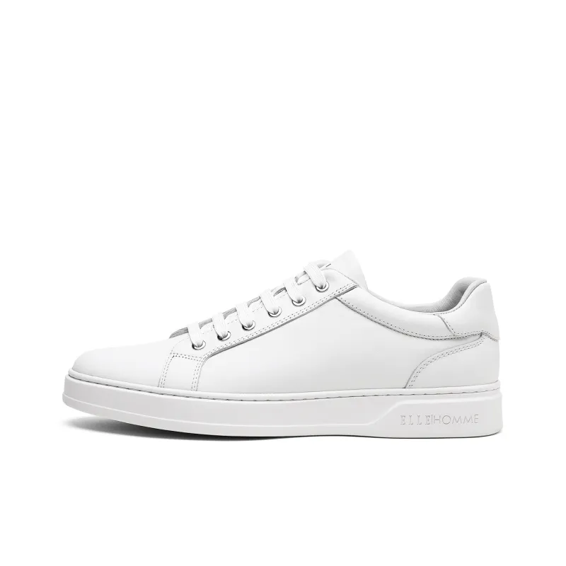 ELLE HOMME Low Top Stylish Skateboarding Shoes Men's White-0