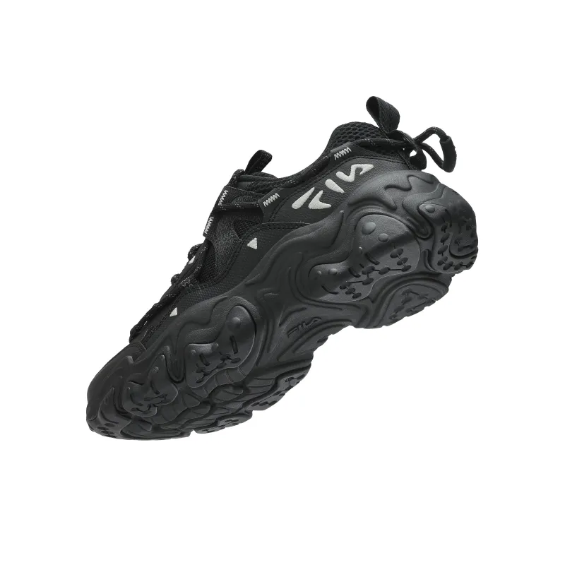 FILA FLUID 5 Anti Slip Wear Resistant Low Top Casual Shoes Women's Black-1
