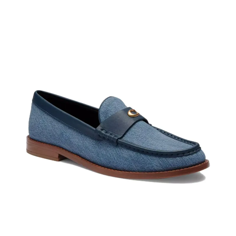 COACH Jolene Leather-trim Loafers-1