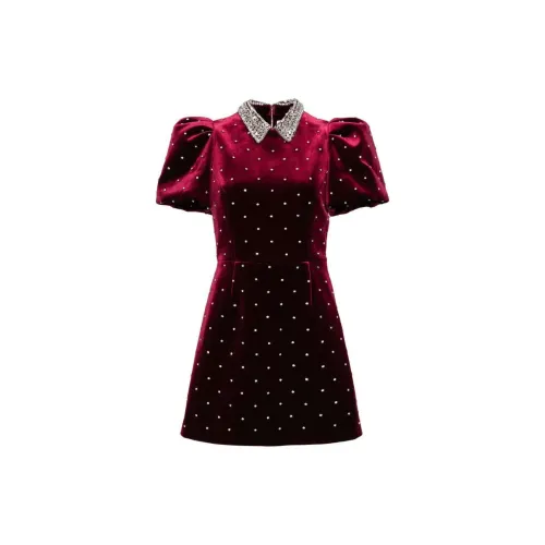 Rebecca Vallance Short-Sleeved Dresses Women's Burgundy