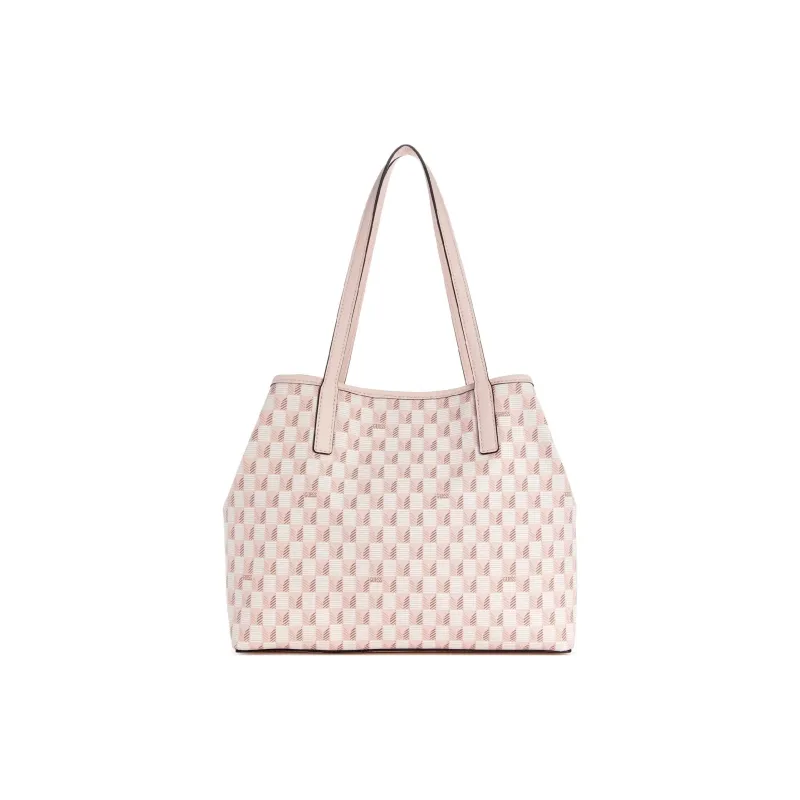 GUESS Artificial Leather Tote Bag Shopping Bag Shoulder Bag Handbag Small Size Women's Pink-4