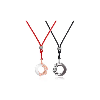 North Cain Colored Glaze Jade Necklaces Unisex