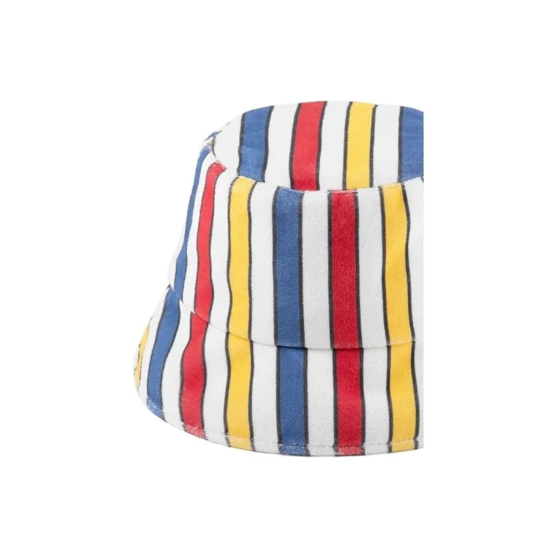 Lack Of Color Stripe pattern Bucket Hat-1
