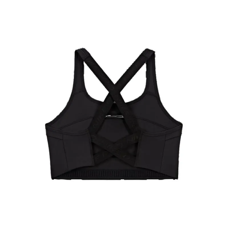 Nike X Megan Thee Stallion Women's Medium Support Non Padded Sports Bra Black-1