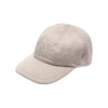 MaxMara Cashmere Baseball Caps Men's Umber