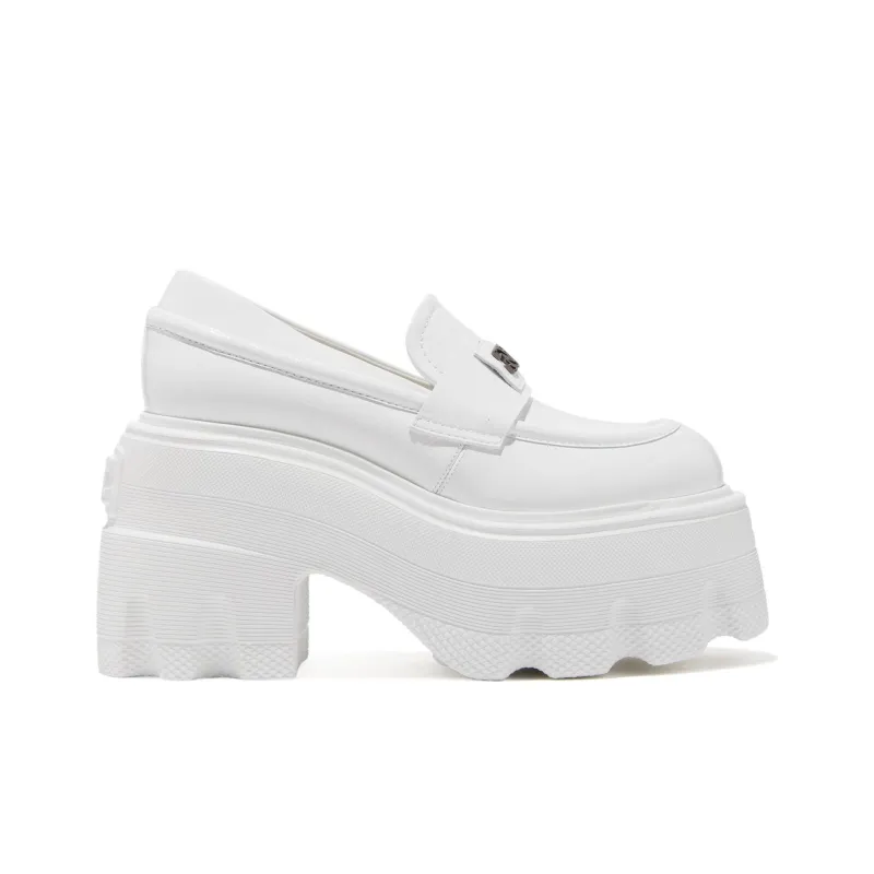 Casadei Logo-plaque Leather Platform Loafers-1