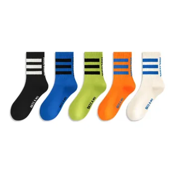 Taste The Color Mid Calf Socks Unisex 5 Pack