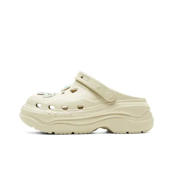 PEAK Taichi Height Increasing Shoes Clogs Women's White Coffee