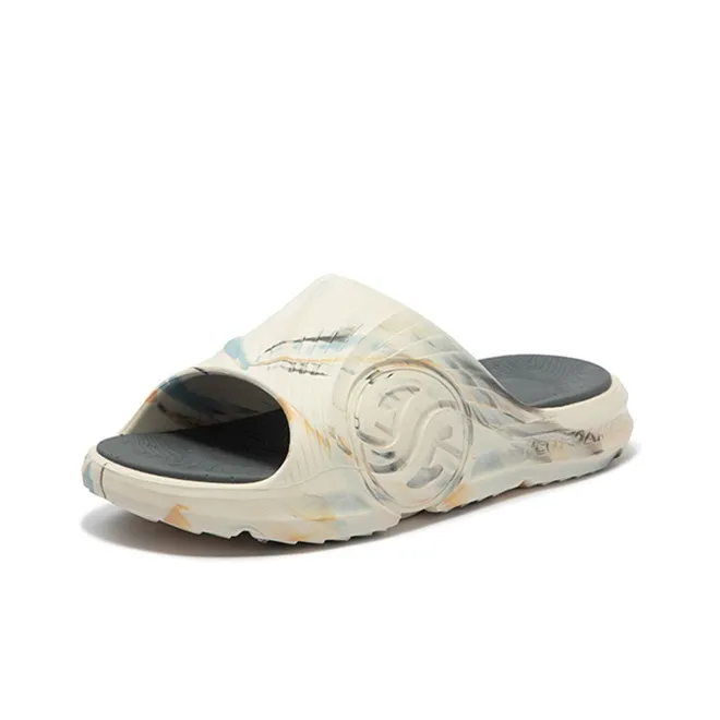 361° AG Tidal Drag Slide Slippers Men's Sheepskin In Paper Color-1