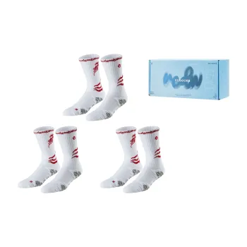 VEIDOORN Year Of The Dragon Series Basketball Socks Unisex Black Gold