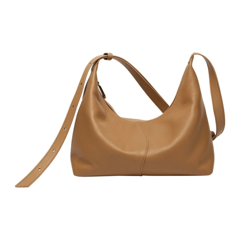 ZOOLER Top Grain Cow Leather Commute Practical Shoulder Bag Women's Black/Vintage Brown/Soft Apricot-15