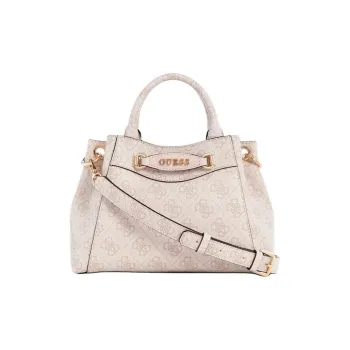 GUESS Canvas Coated Artificial Leather Handbag Shoulder Bag Crossbody Bag Mini Women's Blush