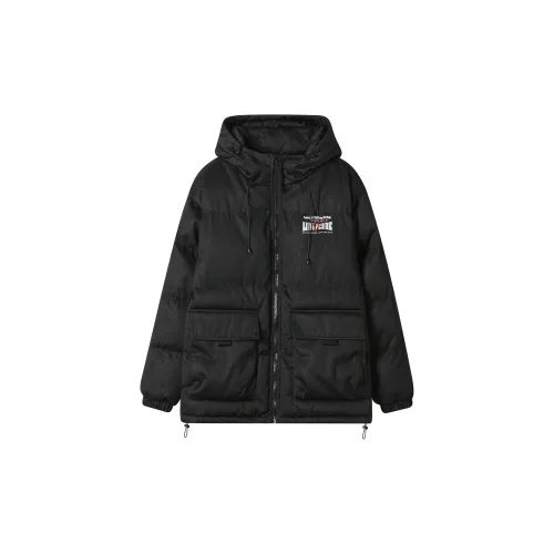 WOLF CODE Puffer Jackets Unisex Black