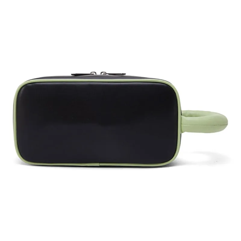 Farmacy Microfiber Synthetic Leather Makeup Bag Regular Unisex Black/Green/White/Gray-1