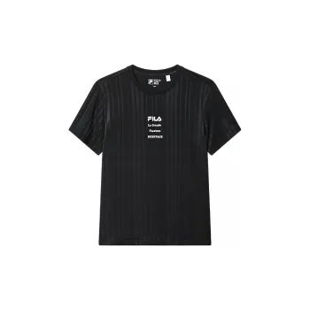 FILA Heritage T Shirts Men Jet Black