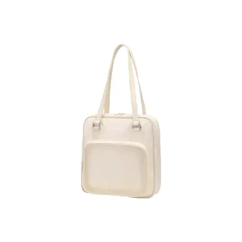 V.NINE Textile, Synthetic Leather Women's Handbag Shoulder Bag Tubas Women's Fragrant Tea Ecru