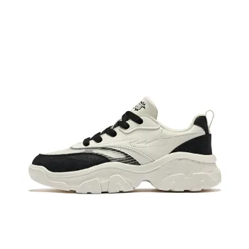Erke Spirit Rhinoceros Durable Breathable Low Top Casual Shoes Women's Microcrystal White/Jet Black