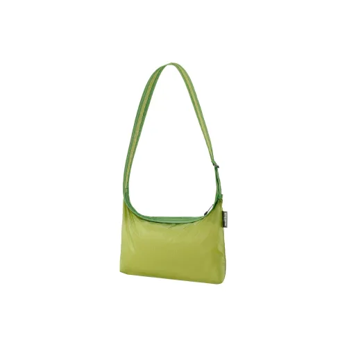 MONTBELL Nylon Crossbody Bag, Shoulder Bag Medium Size Unisex Leaf Green