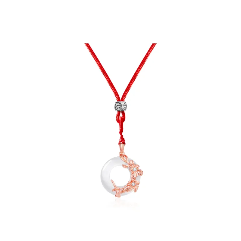 North Cain Colored Glaze Jade Necklaces Unisex-0