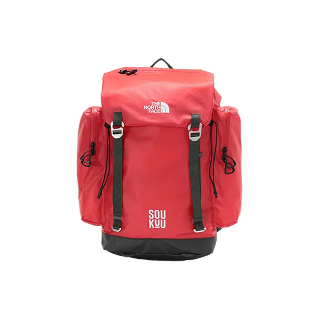 THE NORTH FACE Nylon Backpack Medium Size Unisex Red-0