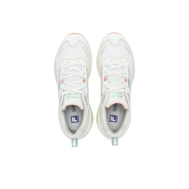 FILA NUVOLE Breathable Low Top Running Shoes Women's White-2