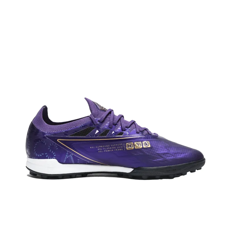 KELME Glimpse TF Rubber Broken Studs Artificial Ground Natural Ground Soccer Shoes Unisex Dark Purple-1