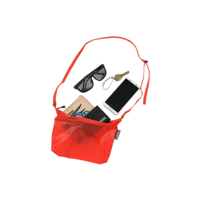 MONTBELL Nylon Crossbody Bag, Shoulder Bag Small Size Unisex Vermilion-1