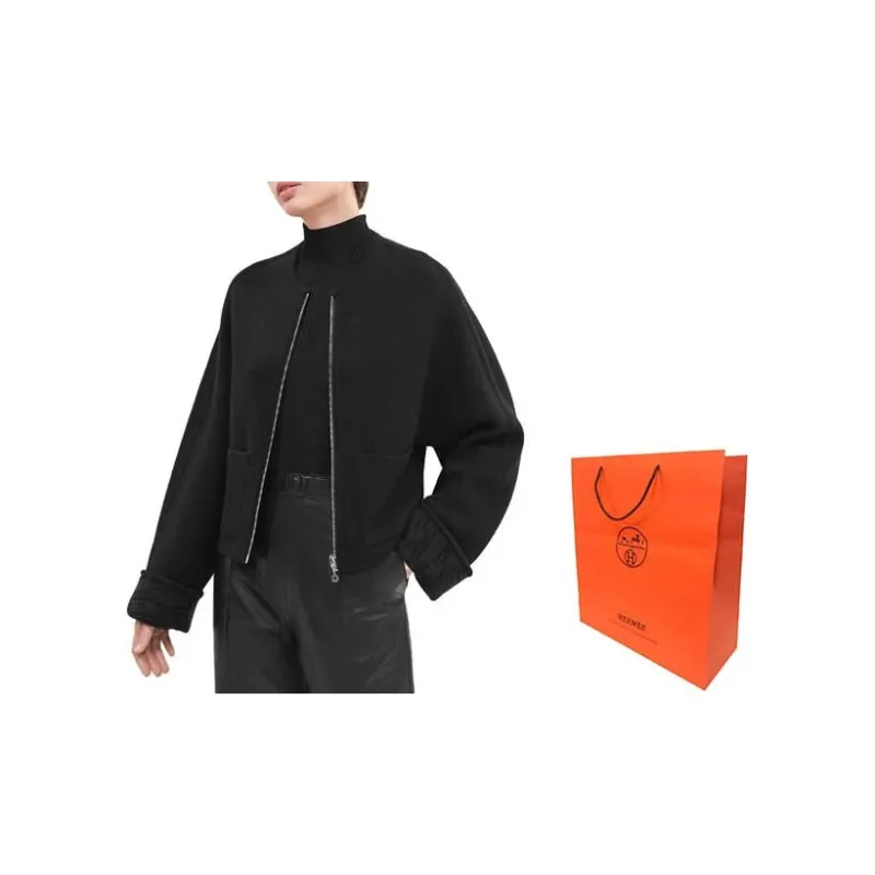HERMES SS23 Jackets Coats Women's Black-2