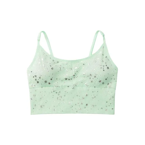 VICTORIA'S SECRET Bra Women's Light Green Stars Print
